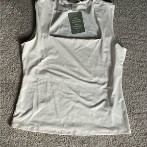 H&M Women's White Sleeveless Top